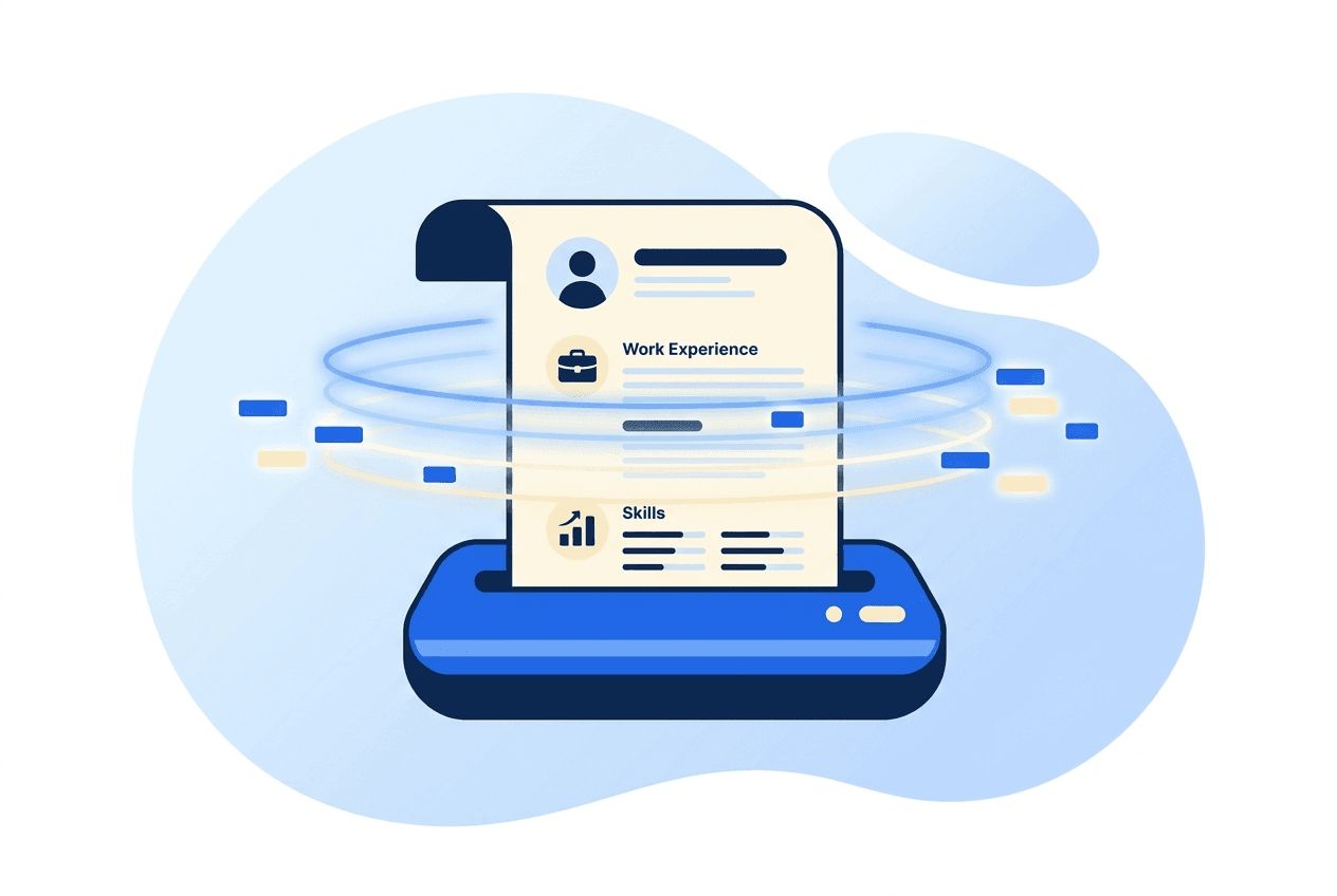 Resume being scanned by an applicant tracking system