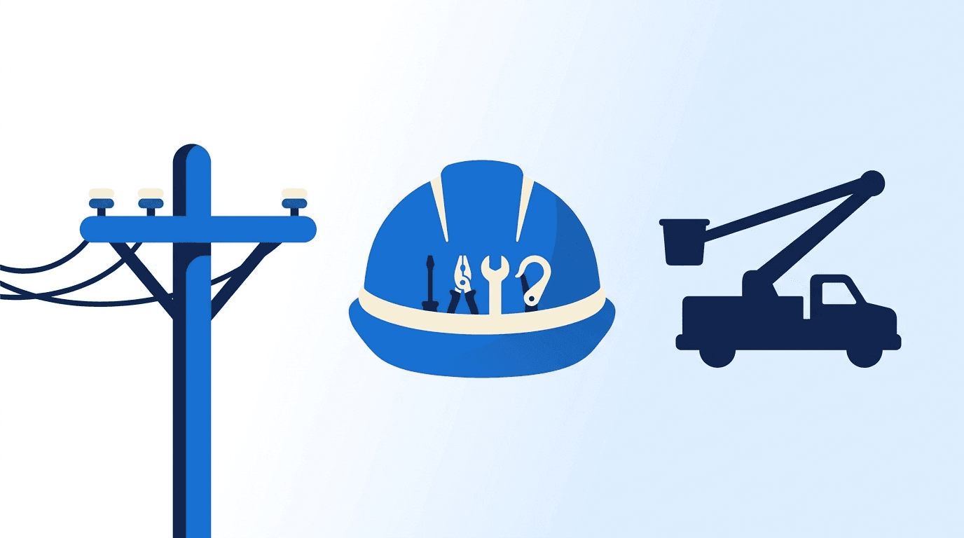 Electrical Lineworker (Journeyman Lineman) role-specific illustration