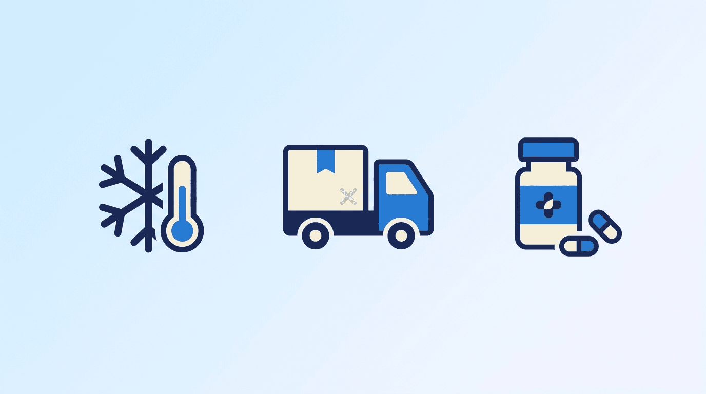 Pharmaceutical Cold Chain / GDP Logistics Manager role-specific illustration